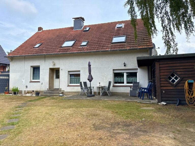 Rückwärtige Ansicht des Hauses